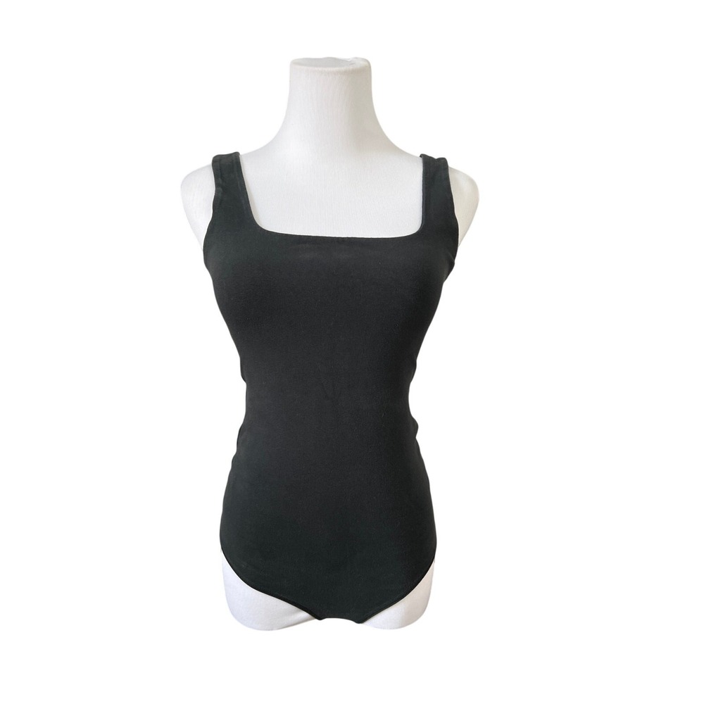 Abercrombie &‎ Fitch Soft A&F Black Sleeveless Bodysuit MEDIUM Seamless Punk Y2k